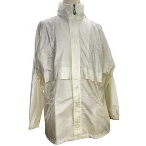 Vintage 90s Speedo Warmup Windbreaker Jacket Men's Large Full Zip Hood Pockets